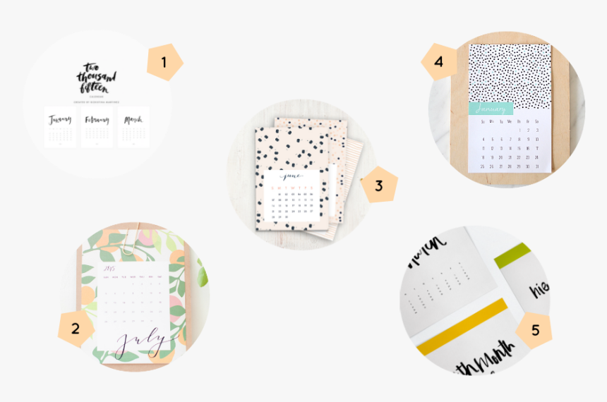 10 Free Calendar Designs - Circle, HD Png Download