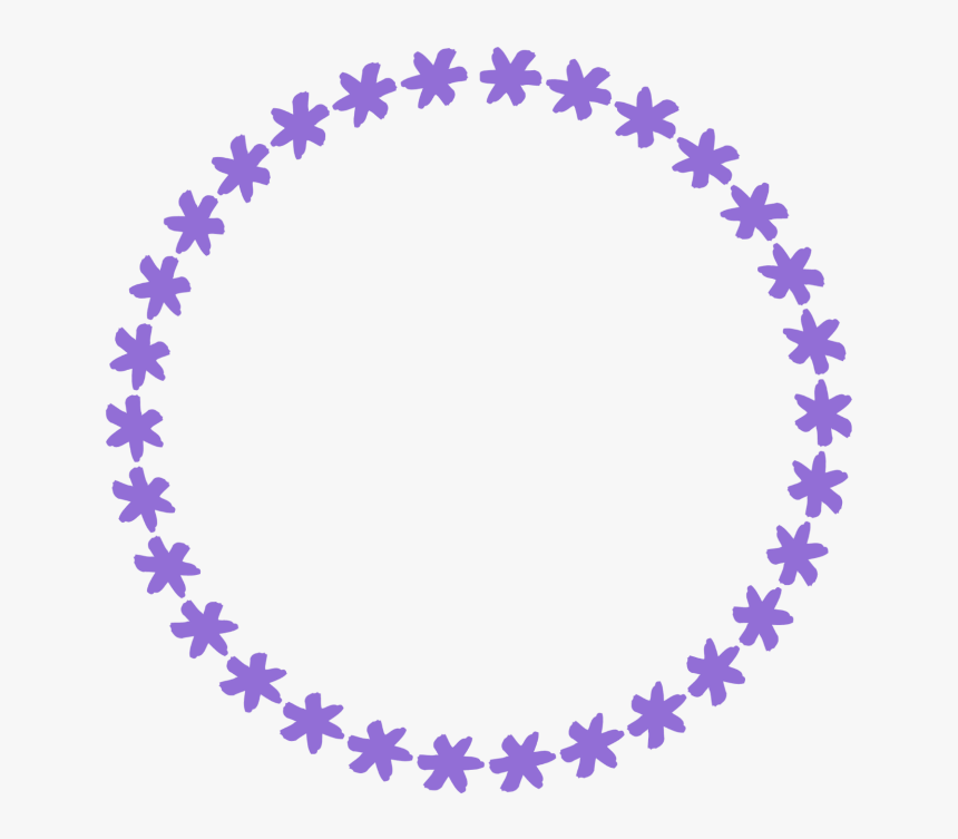#circle #tumblr #purple #overlays - Overlay Flower Transparent Purple, HD Png Download