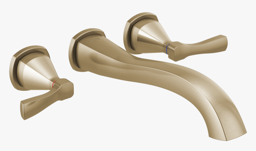Champagne Bronze Traditional Wall Mounted Tub Filler, HD Png Download
