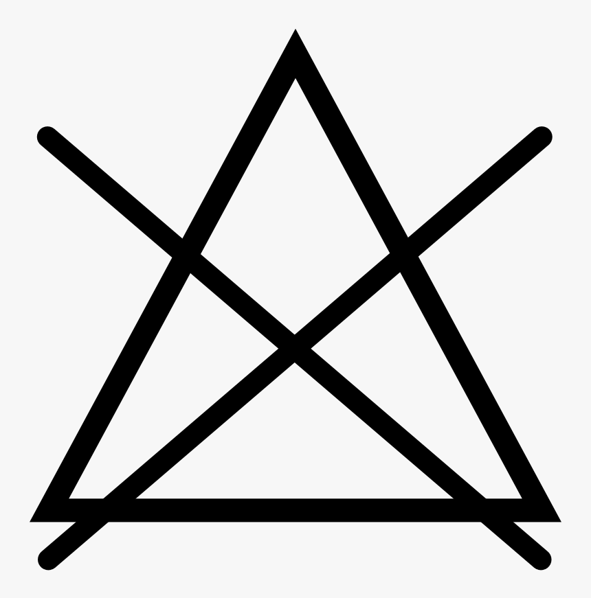 Triangle With A Cross Through, HD Png Download