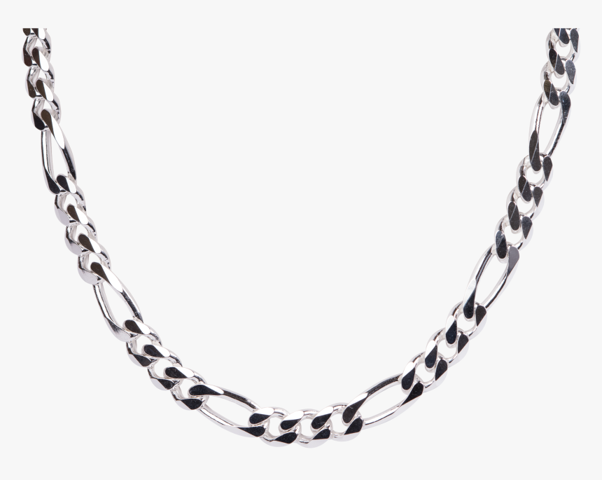 Sterling Silver Figaro Chain - Mens Chain Transparent Background, HD Png Download