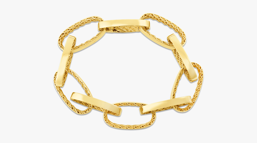 Roberto Coin Link Bracelet - Roberto Coin Link Bracelets, HD Png Download