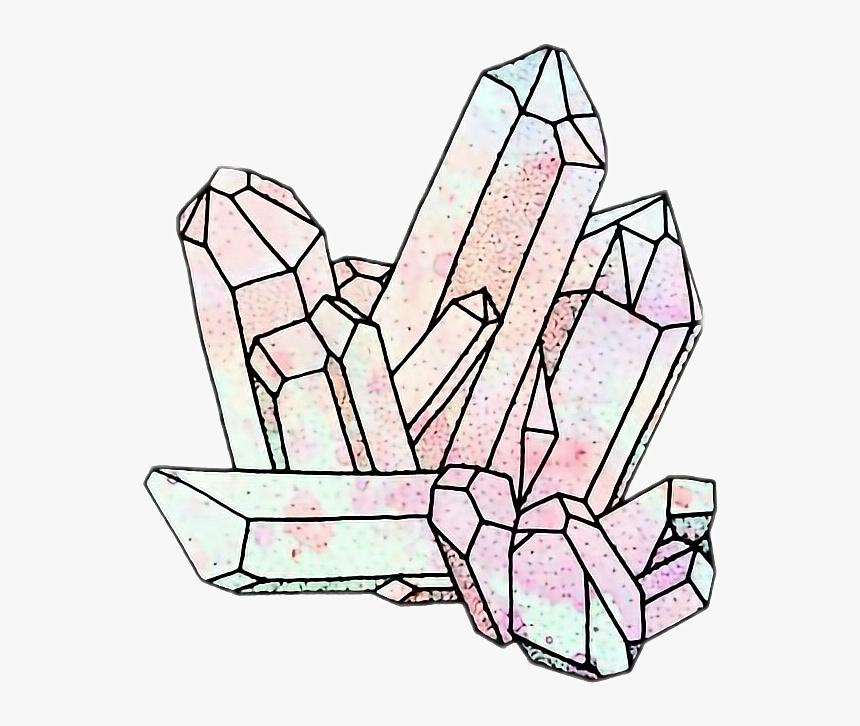 Crystal Cristales Gems Gemas Tumblr Freetoedit Crystal Drawing Transparent Background Hd Png Download Transparent Png Image Pngitem