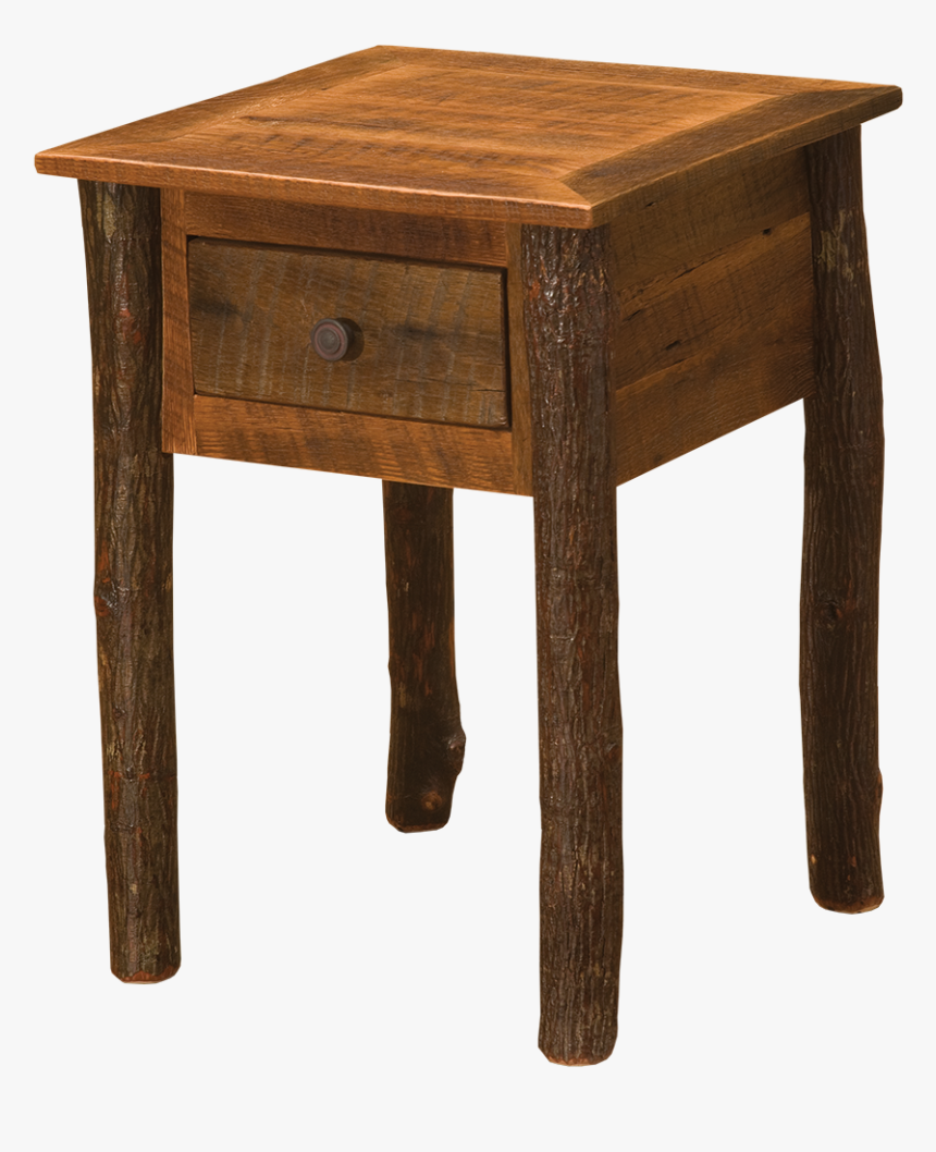 Barnwood One Drawer End Table - End Table, HD Png Download