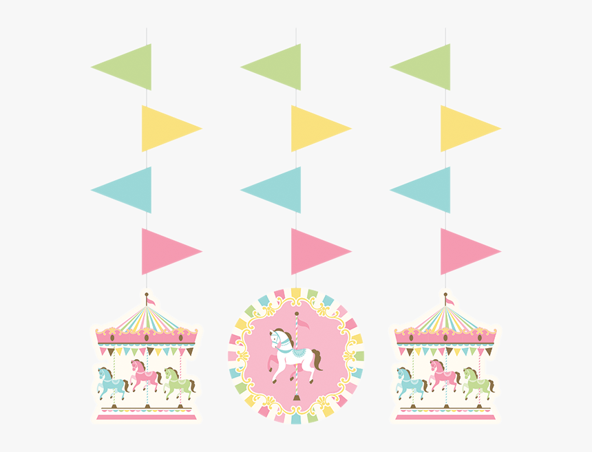 Carousel Hanging Cutouts Clipart , Png Download - Hanging Cutout For Decoration, Transparent Png