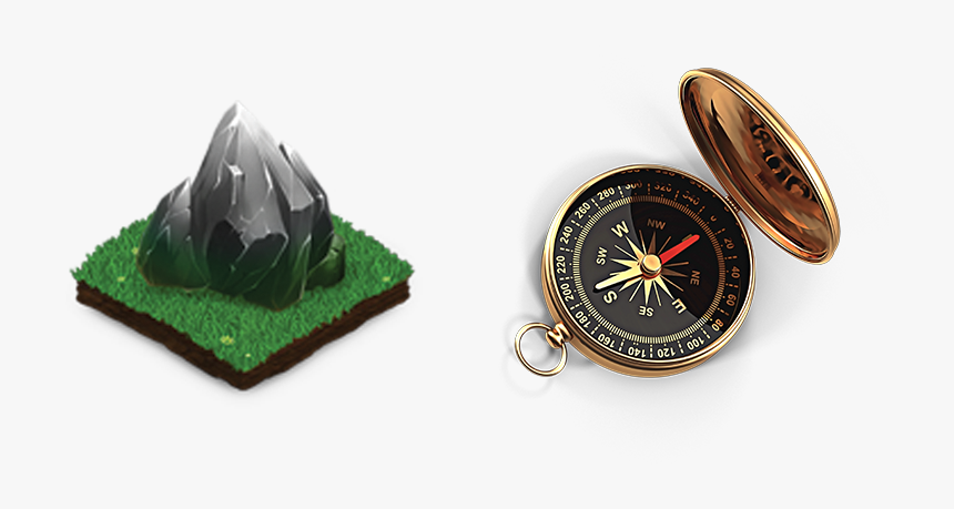 Terrain And Compass Icons - Gauge, HD Png Download