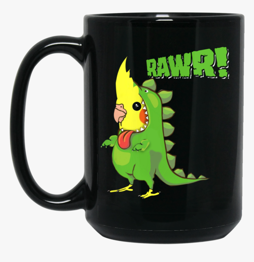Aesthetic Vaporwave Cockatiel Dinosaur 11oz / 15oz - Queens Are Born On 22 May, HD Png Download