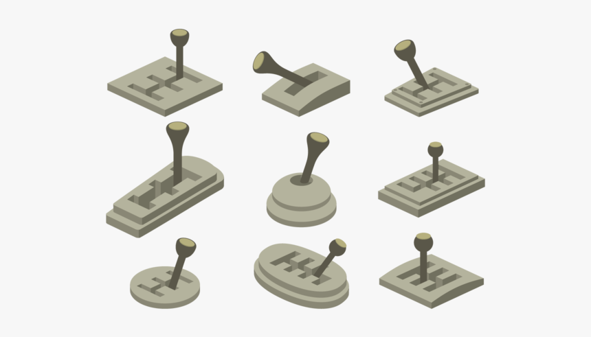 Gear Shift Icons - Joystick, HD Png Download