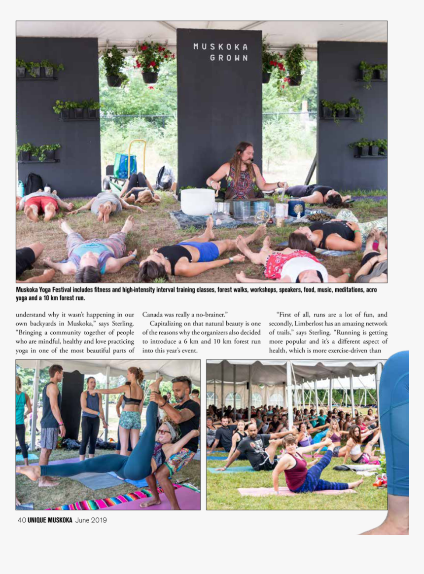 Muskoka Yoga Festival Includes Fitness And High-intensity - Leisure, HD Png Download