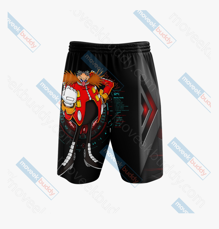 Eggman Sonic 3d Beach Shorts - Dr Eggman, HD Png Download