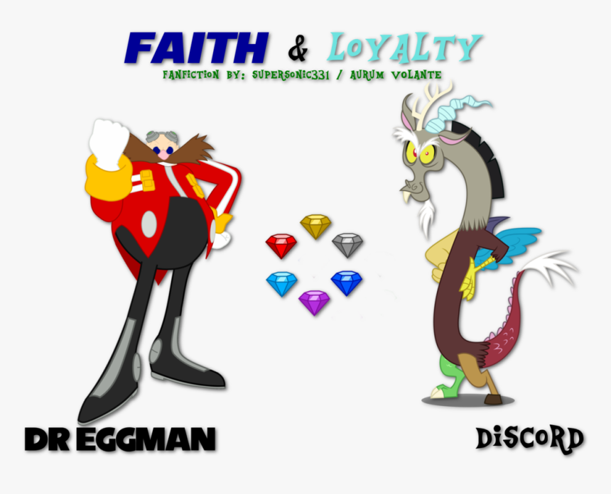 Faith Clipart Action Clipart - Dr Eggman And Discord, HD Png Download