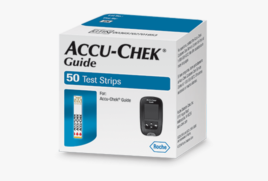 Accuchek Glucose Test Strips Accuchek Guide Blood Glucose - Accu Chek, HD Png Download