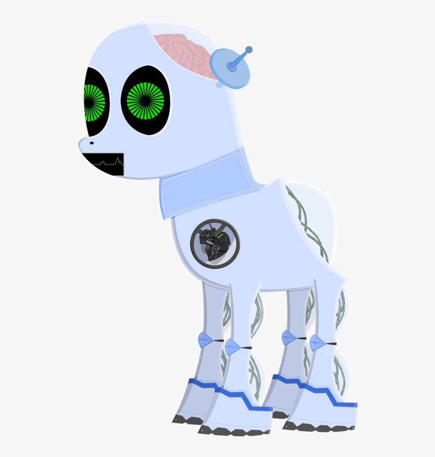 Robot Pony Vector By Esipode-d4w2yom - Cartoon, HD Png Download