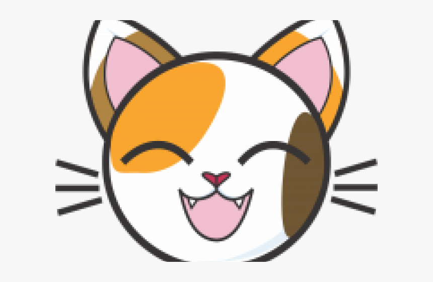 Kittens Clipart Calico - Cat Face Png Clipart, Transparent Png