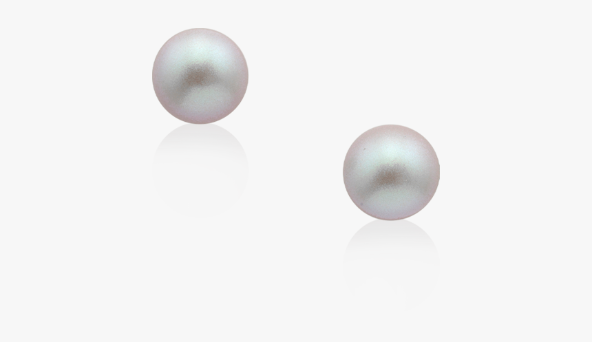 Iridescent Gray Button Pearl Stud Earrings - Pearl, HD Png Download