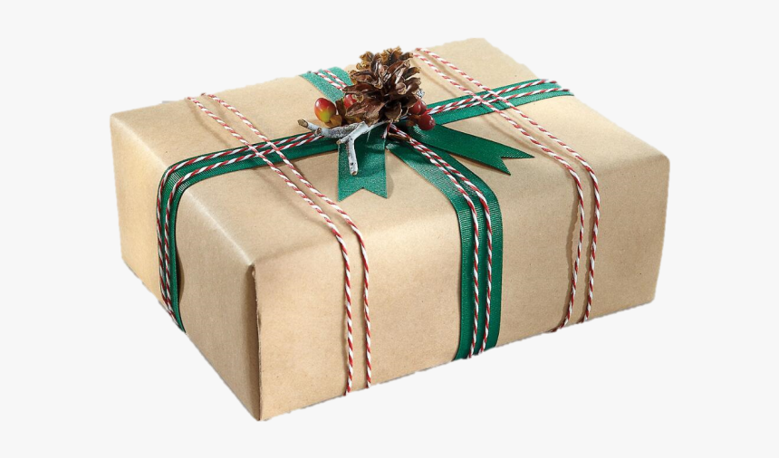 Jute Cord Wrap1 - Wrapping Paper Christmas Box, HD Png Download