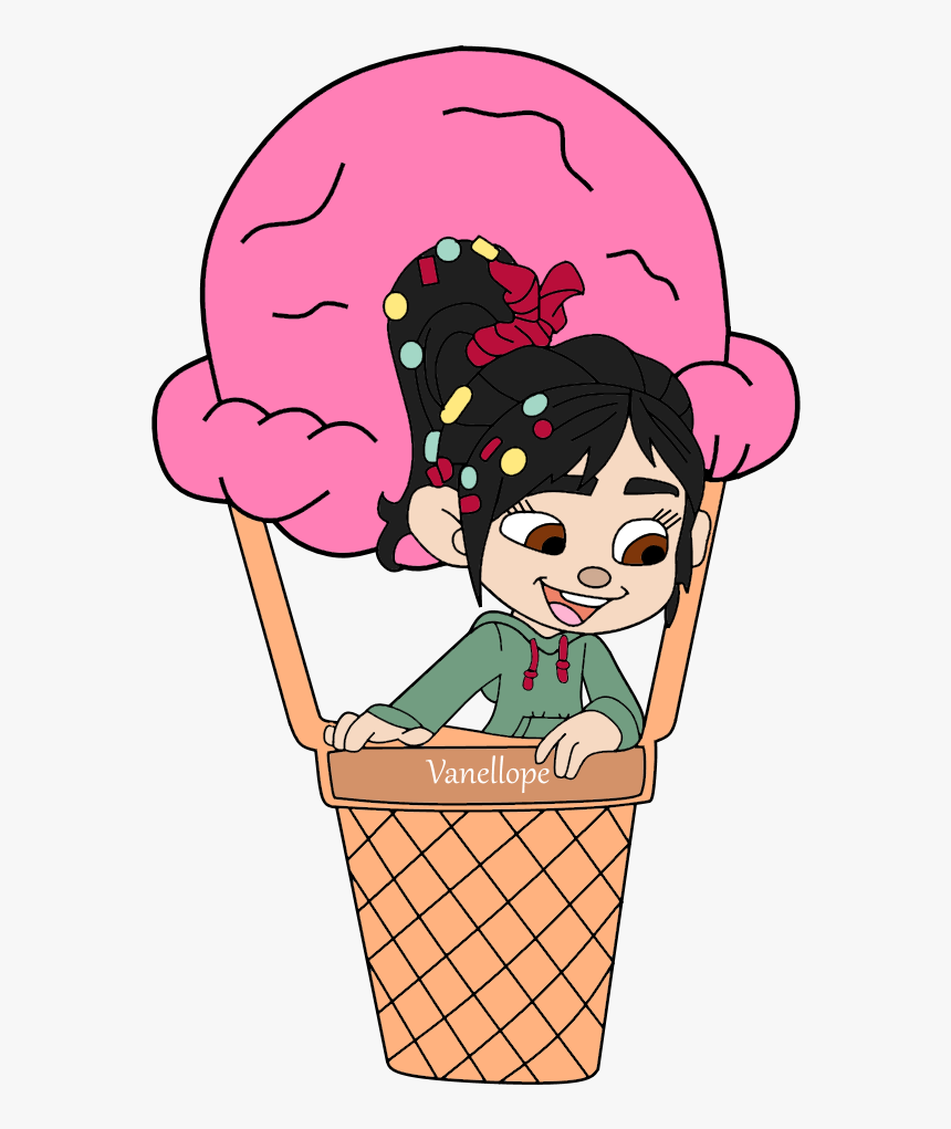 Transparent Empty Ice Cream Cone Png - Vanellope Ice Cream, Png Download