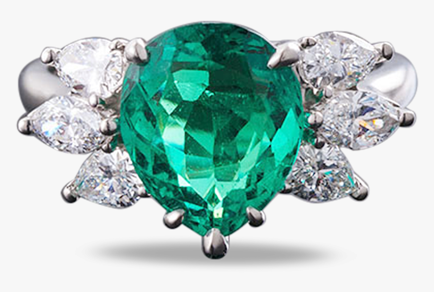 Tiffany & Co - Tiffany And Co Emerald Engagement Ring, HD Png Download