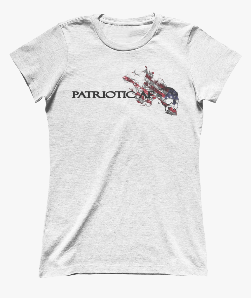 Patriotic Af Flaming Skull Women S Tee 
 Class - Grey Goose Is My Spirit Animal, HD Png Download