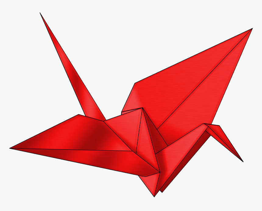 Red Crane - Vik Saker Av Papper Steg För Steg, HD Png Download