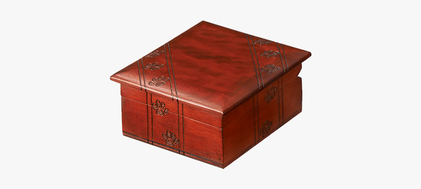Wooden Box With Paw Prints - Box, HD Png Download