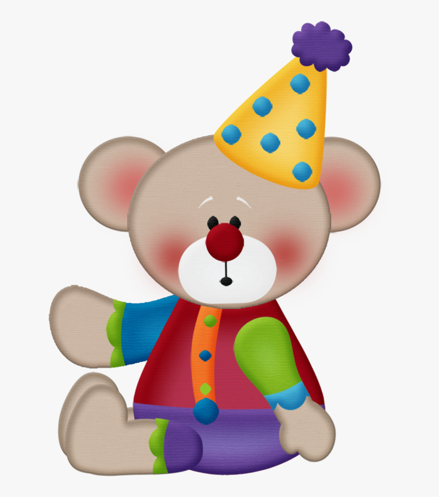 Clown Party, Circus Party, Art Birthday, Circus Birthday, - Oso De Circo Animado, HD Png Download