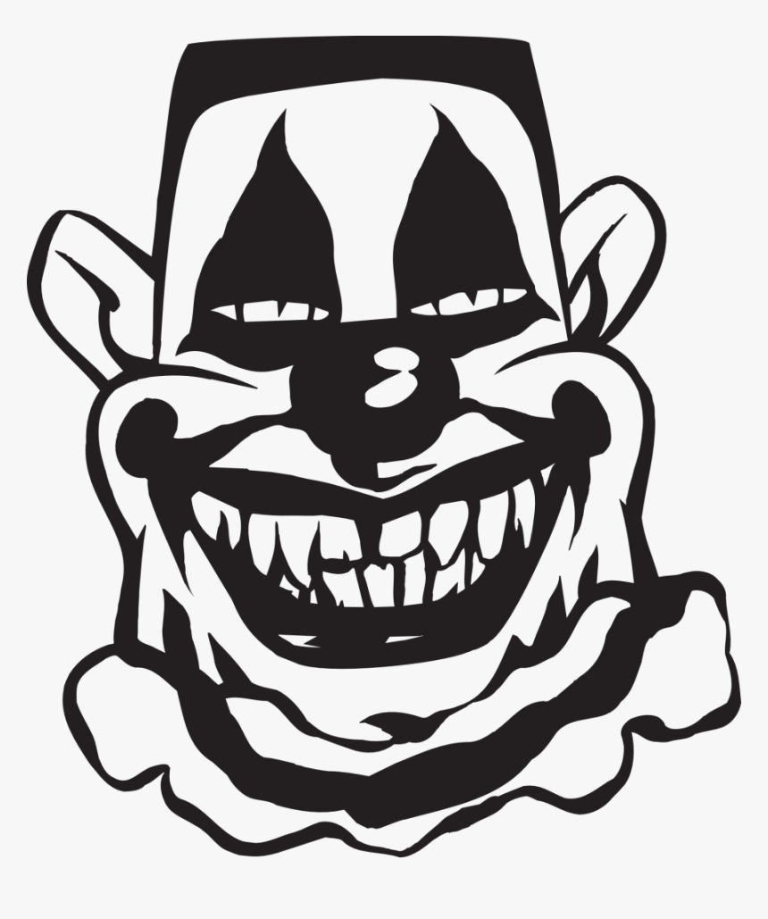 Clowns In Black And White Vector, HD Png Download