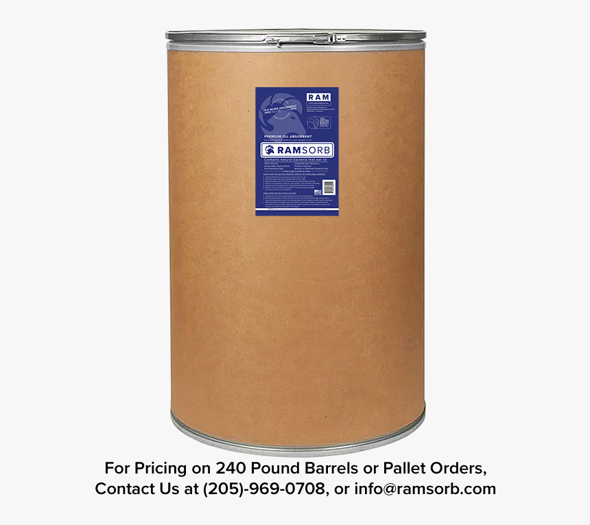 Ramsorb 55 Gallon Fiber Barrel - Leather, HD Png Download