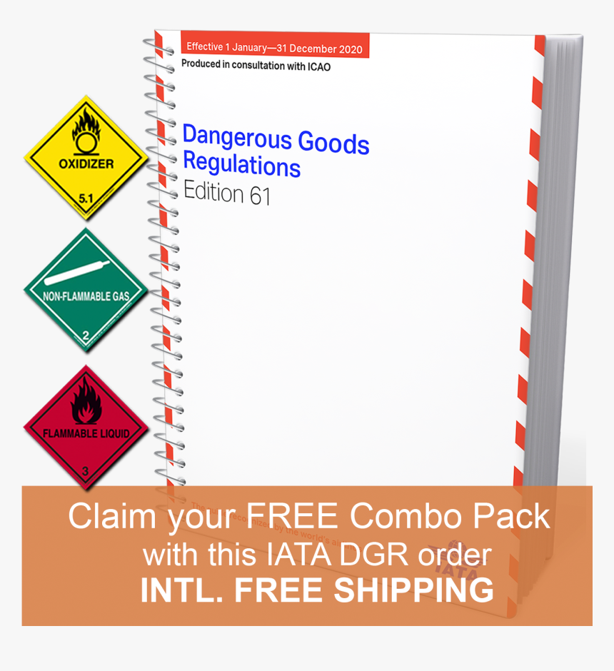 Iata Dgr 2020 61st Edition English Spiral Bound - Triangle, HD Png Download