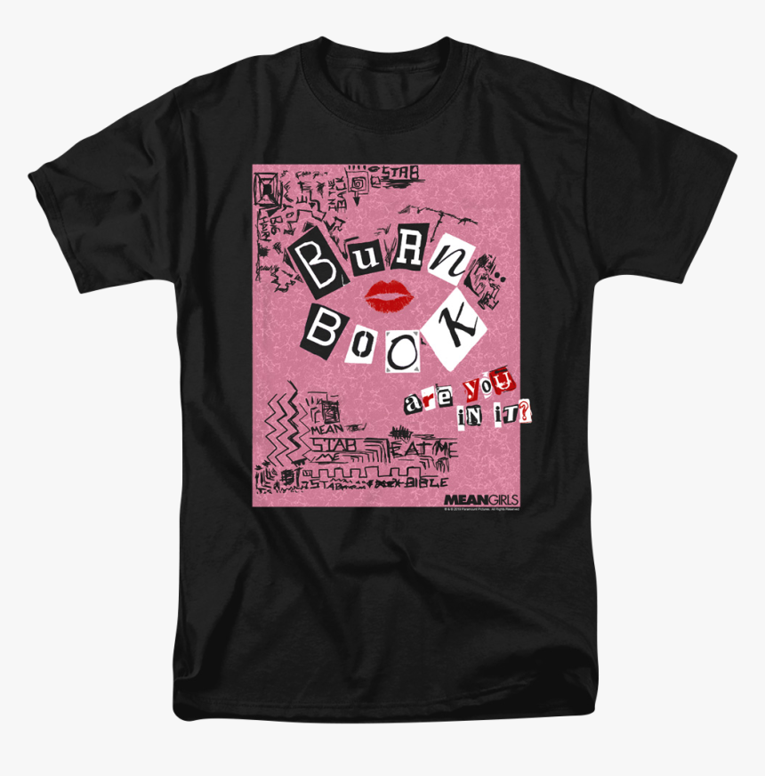Mean Girls Burn Book T-shirt - Burn Book Mean Girls, HD Png Download