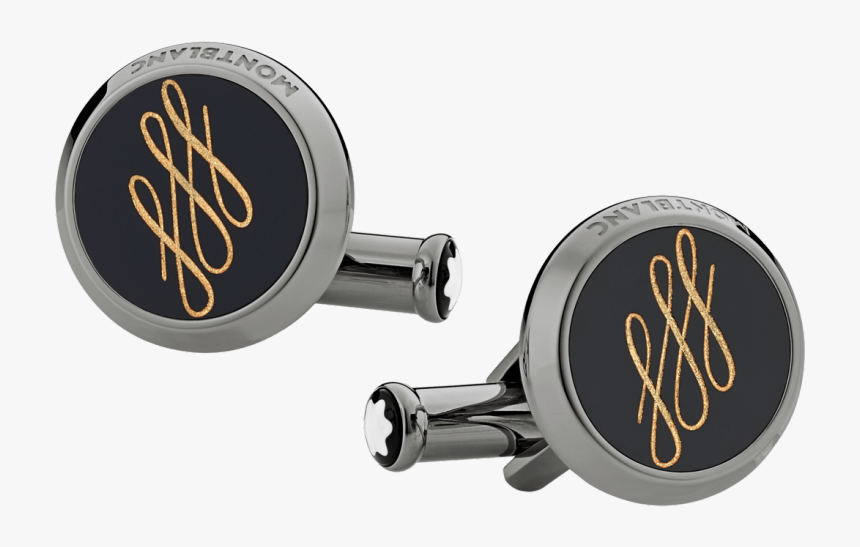 Montblanc Calligraphy Pattern Cufflinks - Cufflinks Calligraphy Mont Montblanc, HD Png Download