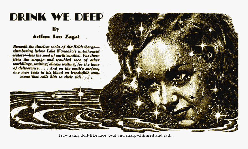 Illustration 
 Title Illustration - Arthur Leo Zagat Drink We Deep, HD Png Download