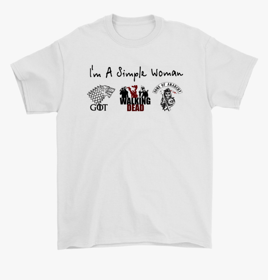I M A Simple Woman I Love Got Walking Dead Sons Of - Snoopy Joe Cool Christmas, HD Png Download