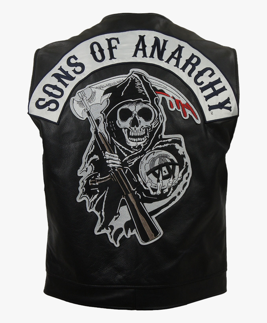 Black Biker Vest - Sons Of Anarchy, HD Png Download