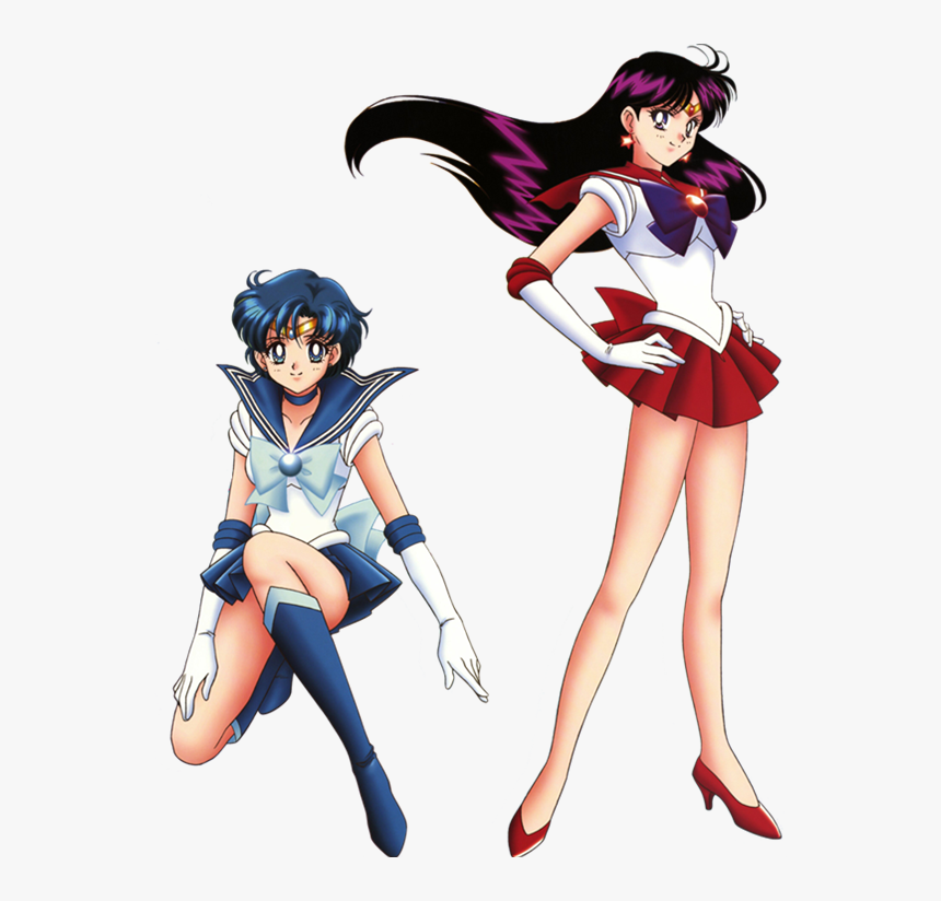 Sailor Mercury Y Sailor Mars, HD Png Download