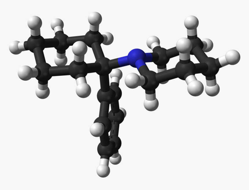 Phencyclidine From Xtal 3d Balls - Pcp Drug, HD Png Download