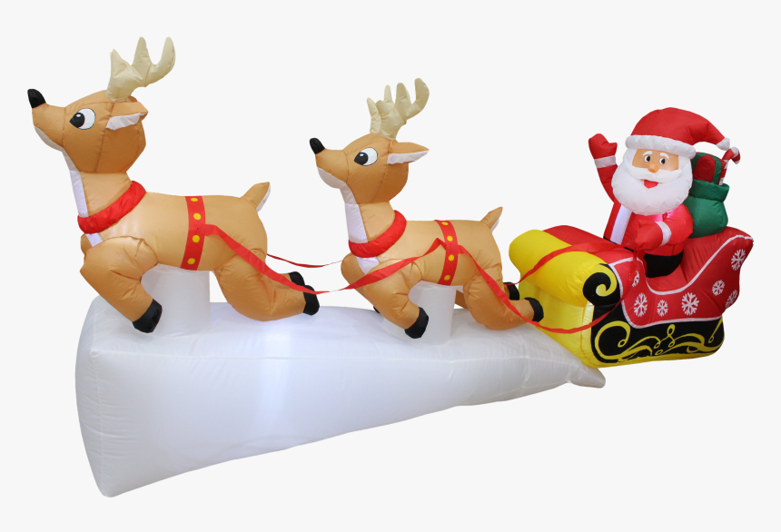 Reindeer Sleigh Transparent Background, HD Png Download
