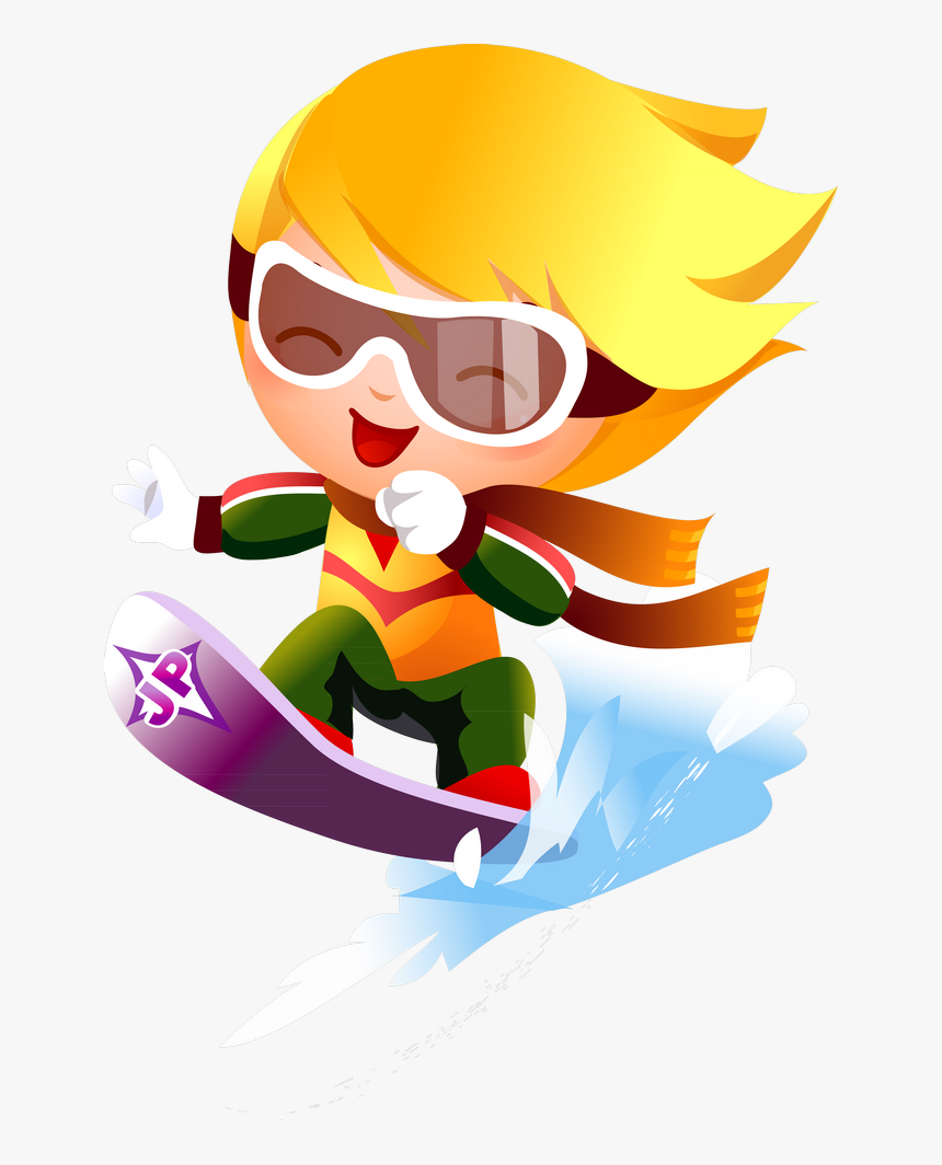 Cheerleader Clipart Pop Art - Сноубординг Картинки Для Дітей, HD Png Download