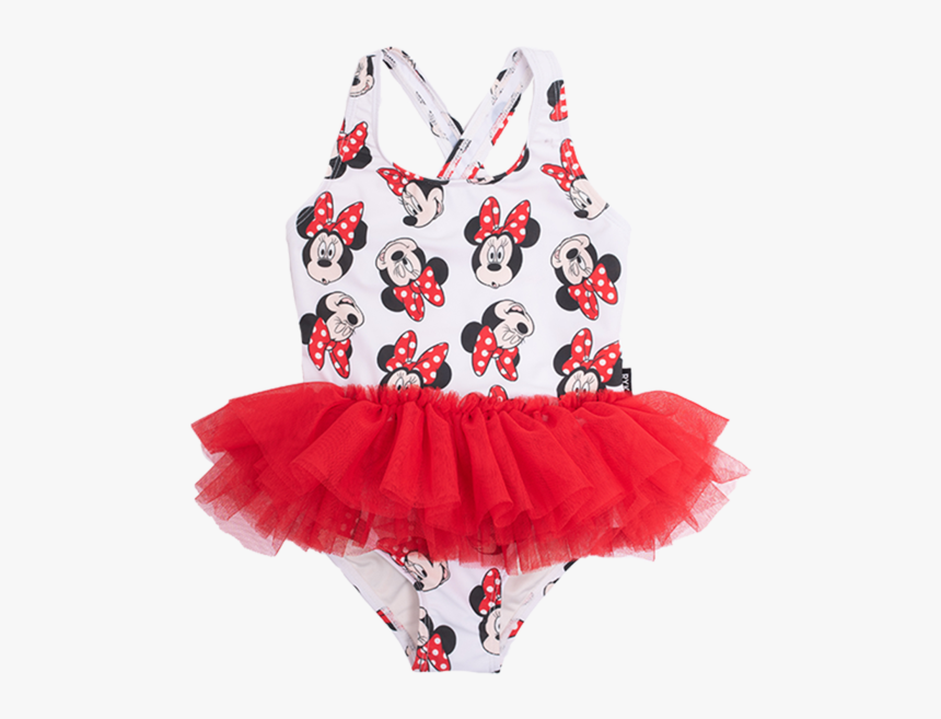 Rock Your Kid Minnie Mouse Tulle One Piece - Swimsuit, HD Png Download