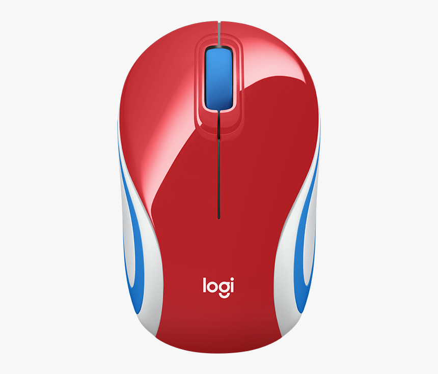 Wireless Ultra Portable M187 - Logitech Maus Rot, HD Png Download