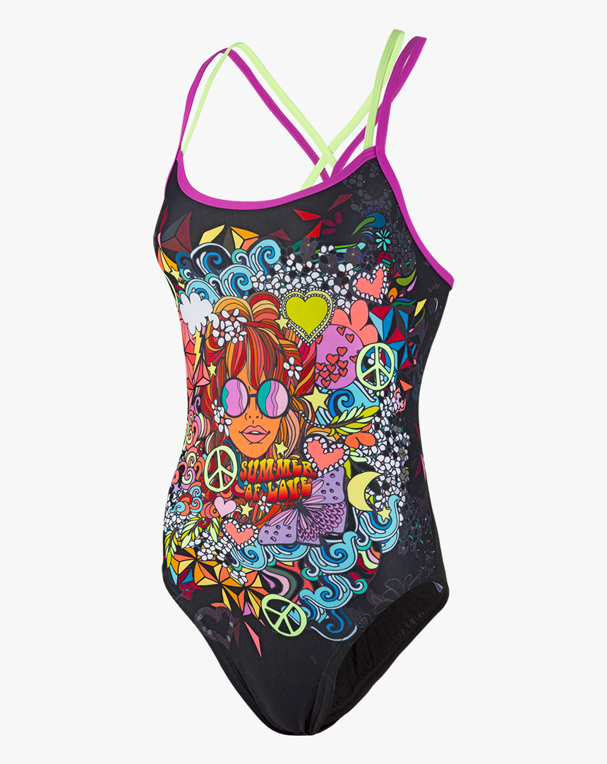 Diamondize Double Crossback Swimsuit Women Black Green - Arena Antrenman Mayosu Kız, HD Png Download