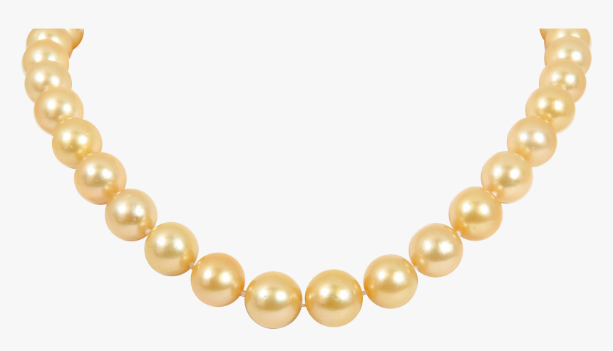 Gold South Sea Pearl Necklace - Necklace, HD Png Download