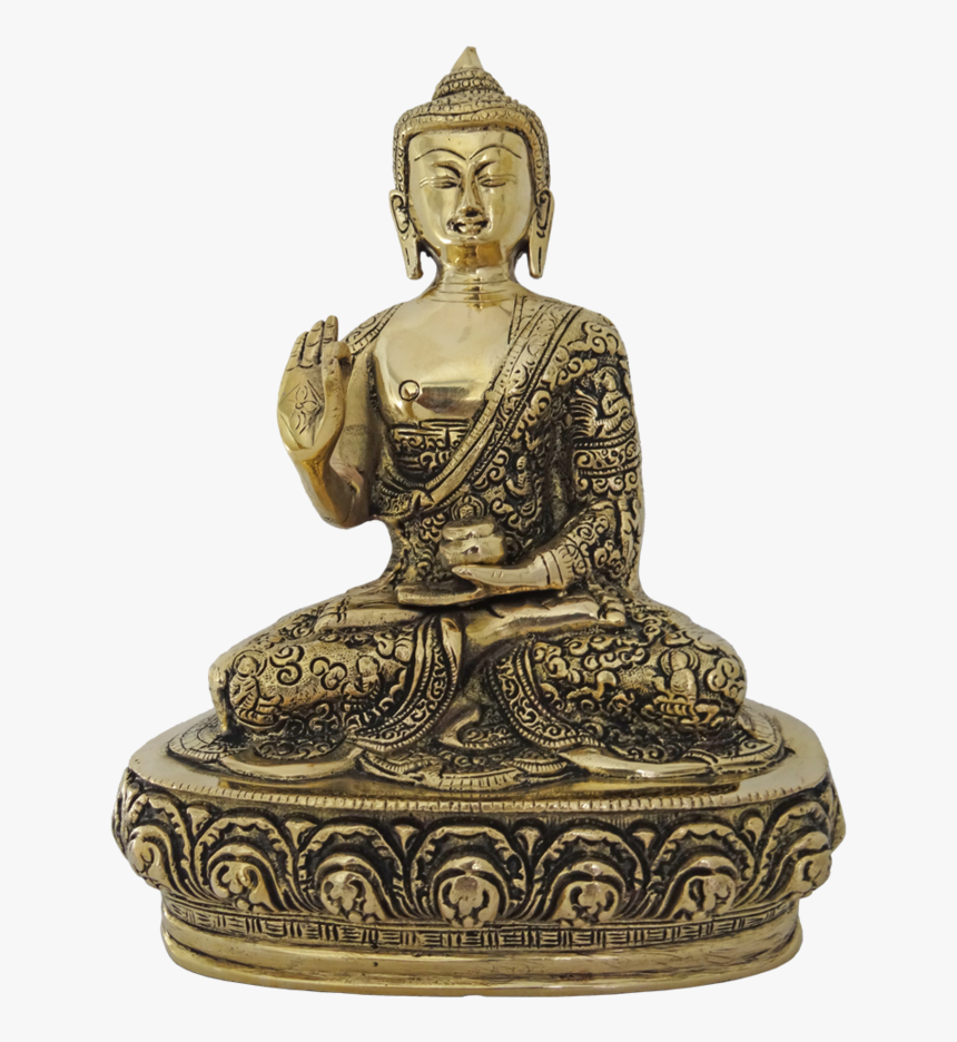 Brass Antique Blessing Buddha Statue, 5 X 10 Inch, - Gautama Buddha, HD Png Download