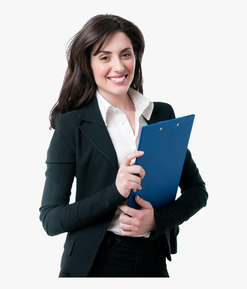 Woman Clipboard No Back - Businessperson, HD Png Download