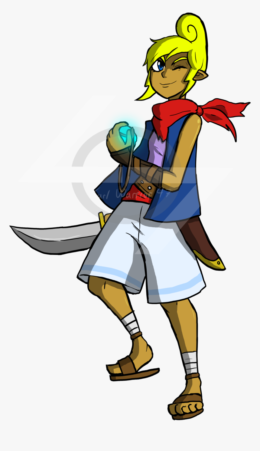 Tetra, Captain Of The Pirates 
legend Of Zelda © Nintendo - Cartoon, HD Png Download