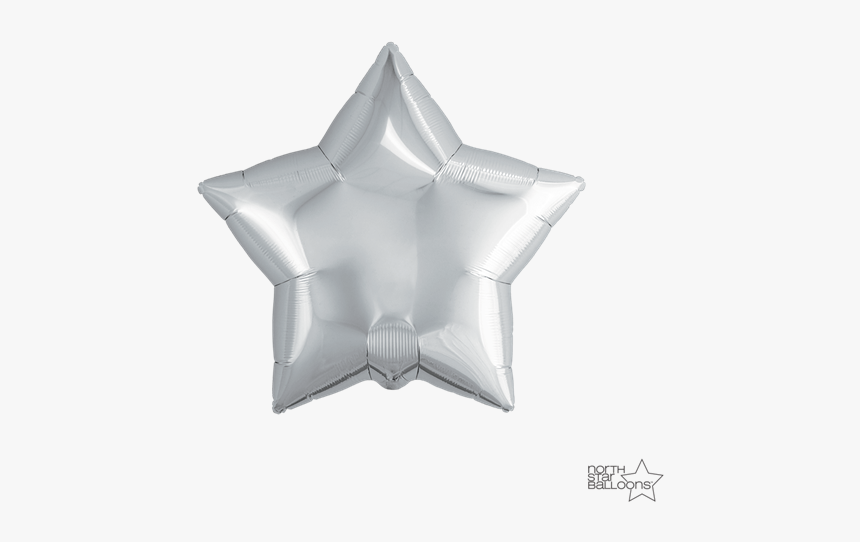 Picture Of Foil Balloon Silver Star 23cm - Silver Star Foil Balloon Png, Transparent Png