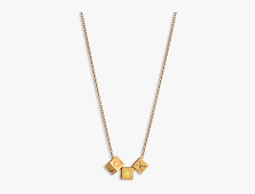 Combination Of An Anchor Chain And 3 Love Letters 
 - Necklace, HD Png Download