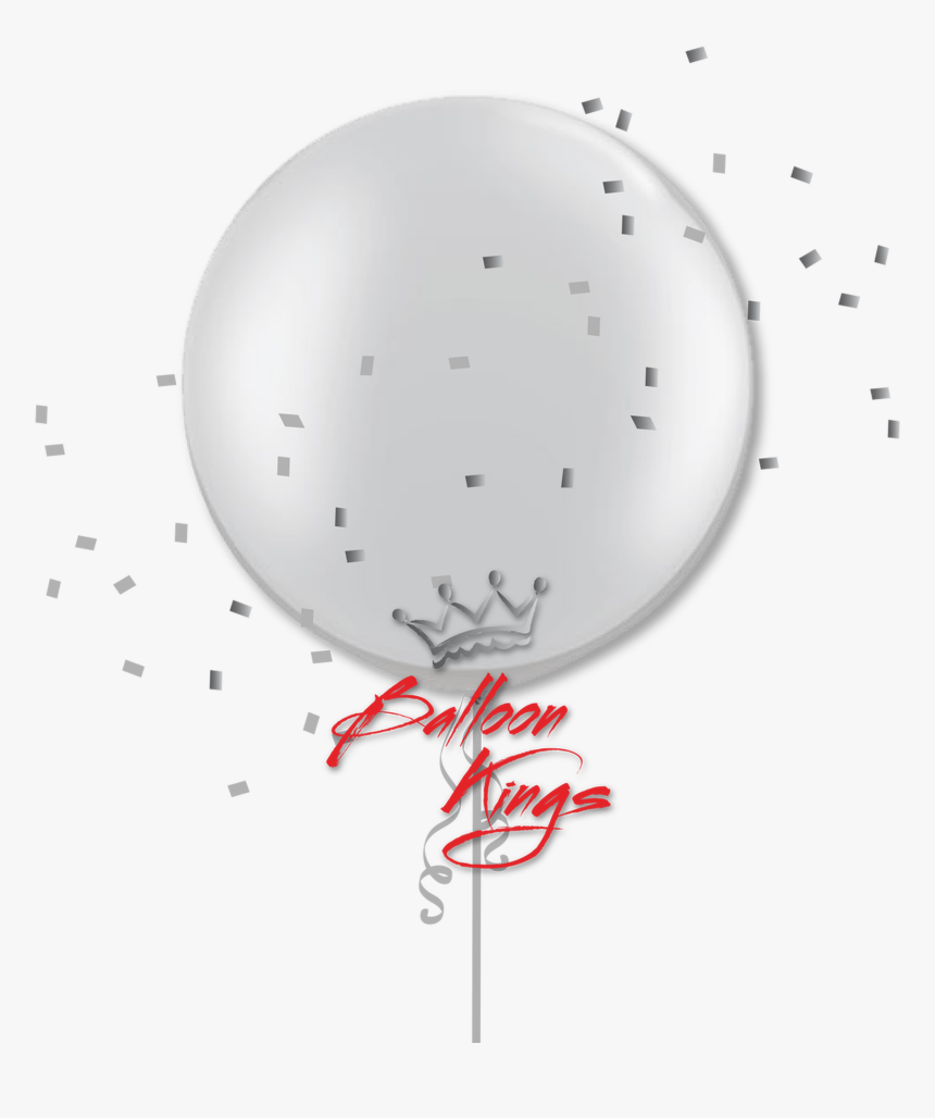 36in Pearl Silver - New Years Confetti, HD Png Download