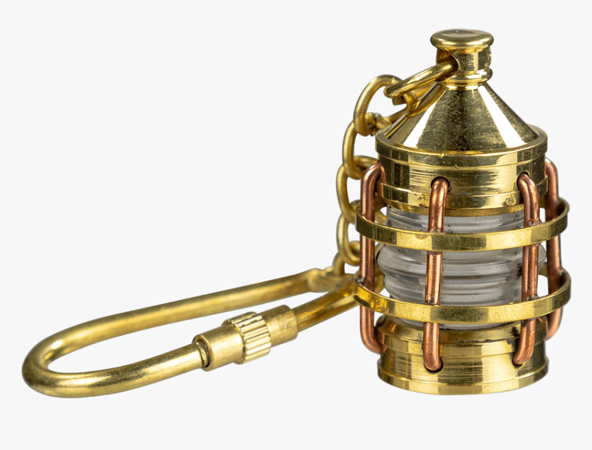 Brass Anchor Lantern Keychain - Trophy, HD Png Download