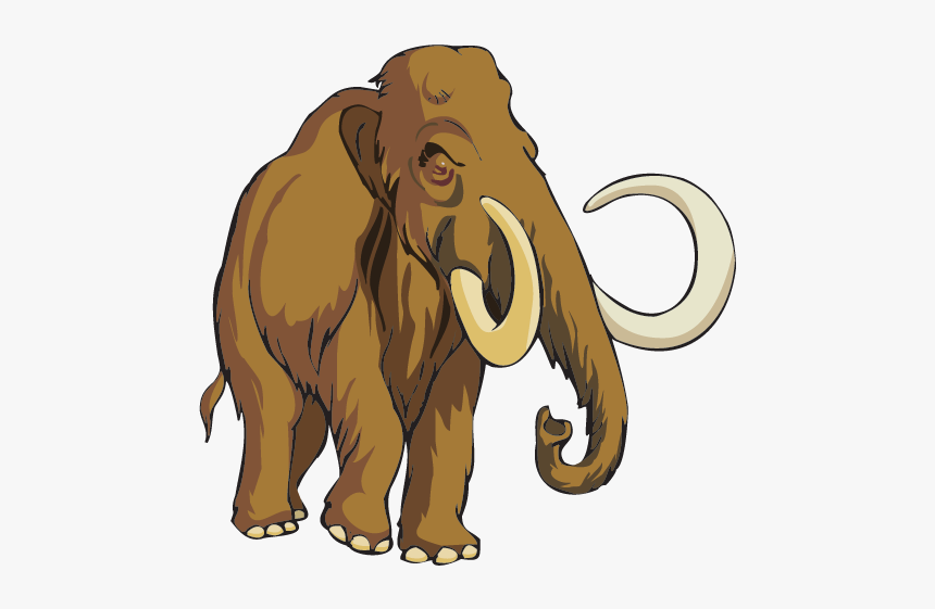 Mammoth Clipart Silhouette - Wooly Mammoth Clipart, HD Png Download